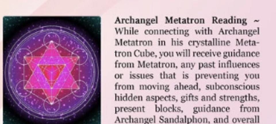 Archangel metatron reading